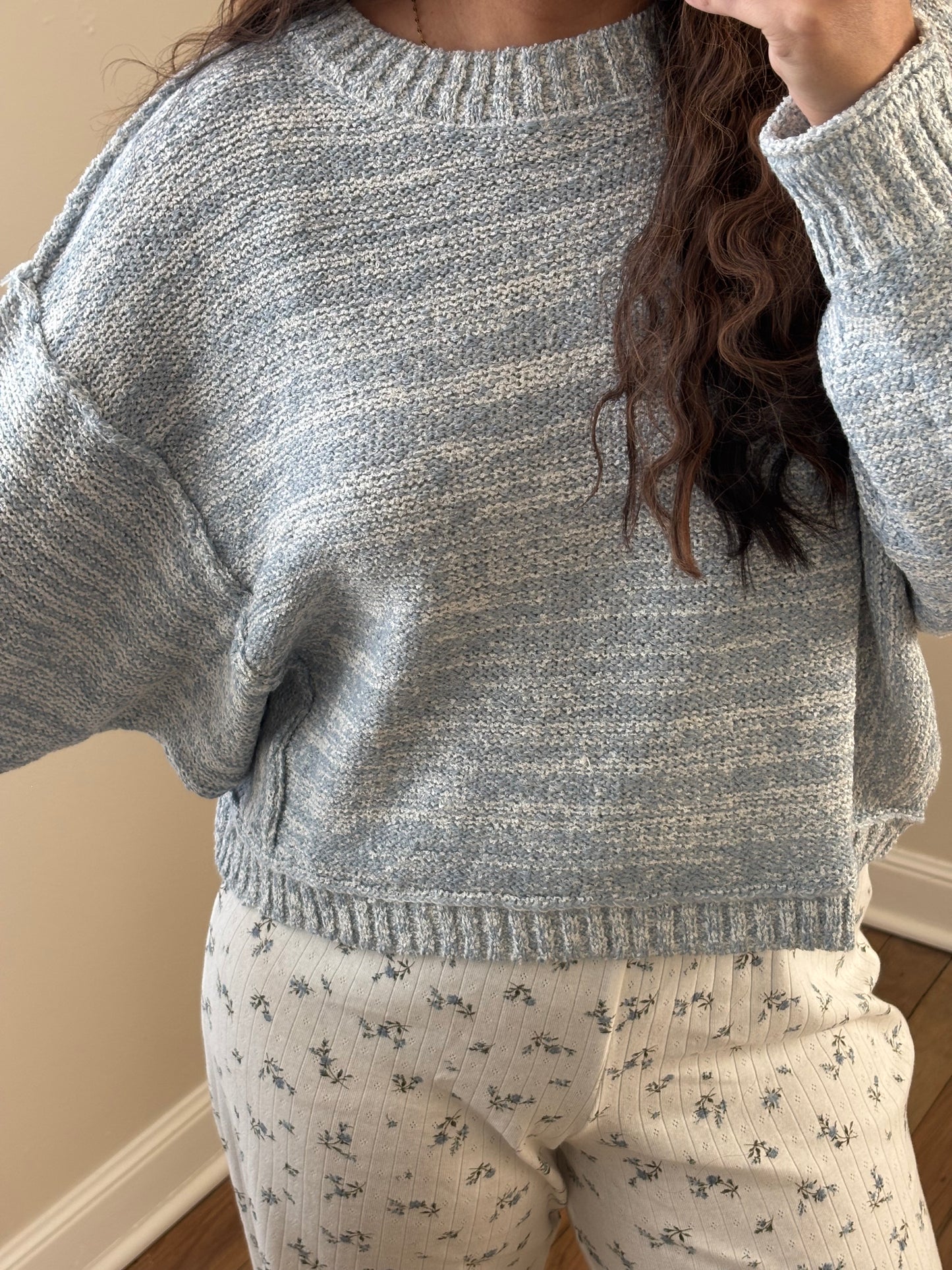 COASTAL BLUE KNIT SWEATER
