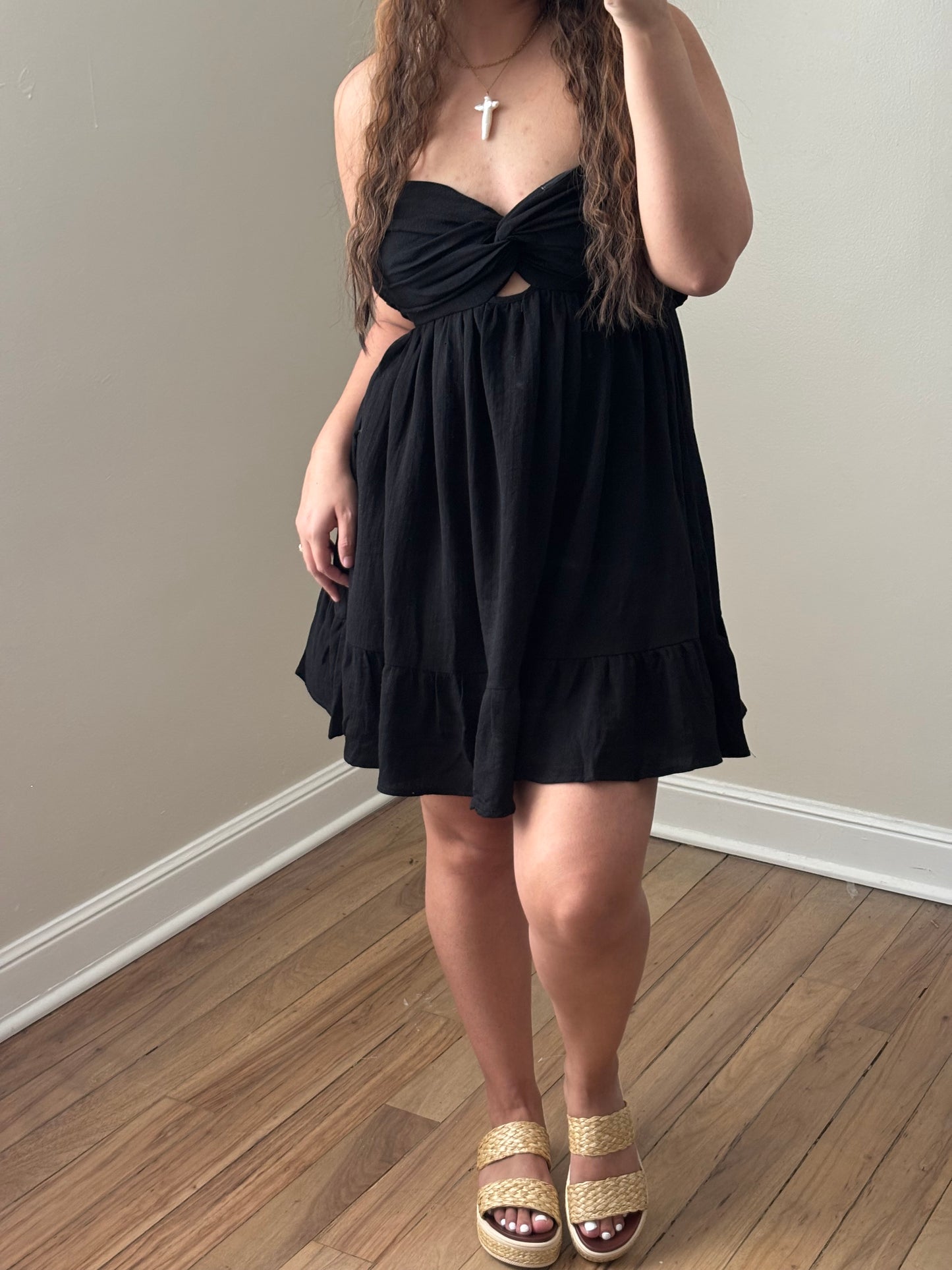 TWIST FRONT DRESS