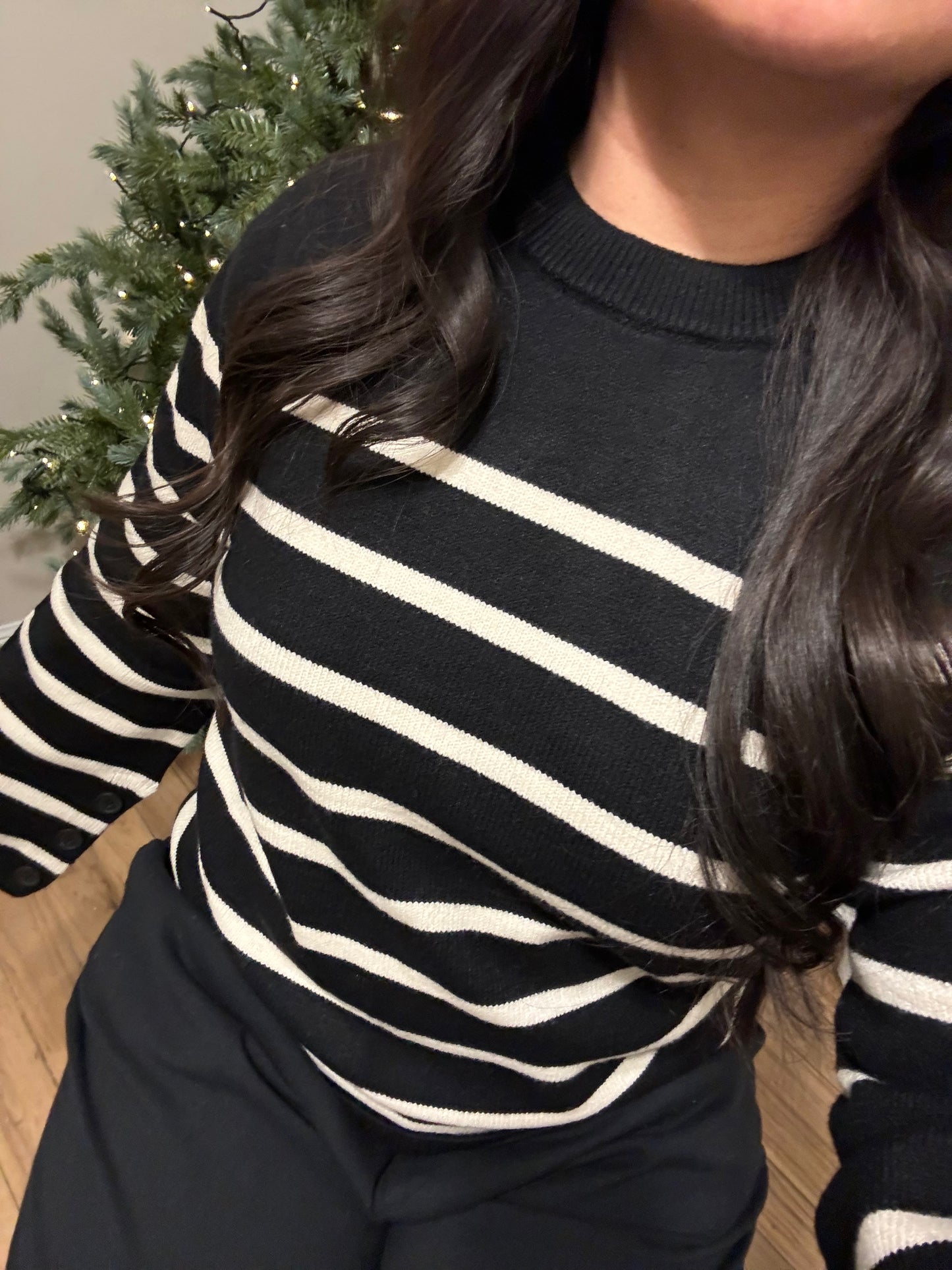 Striped Knit Sweater