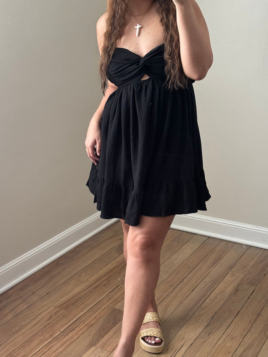 TWIST FRONT DRESS
