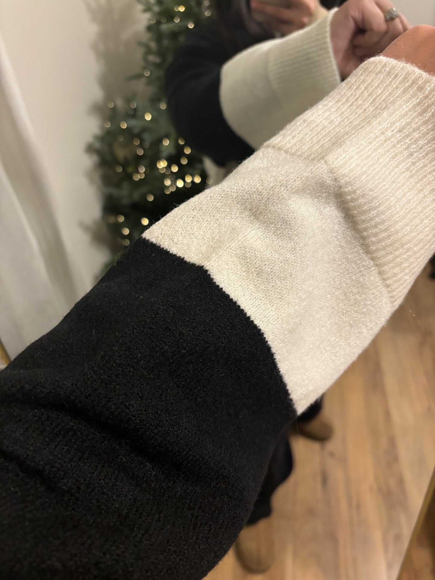 Mock Neck Colorbock Sweater