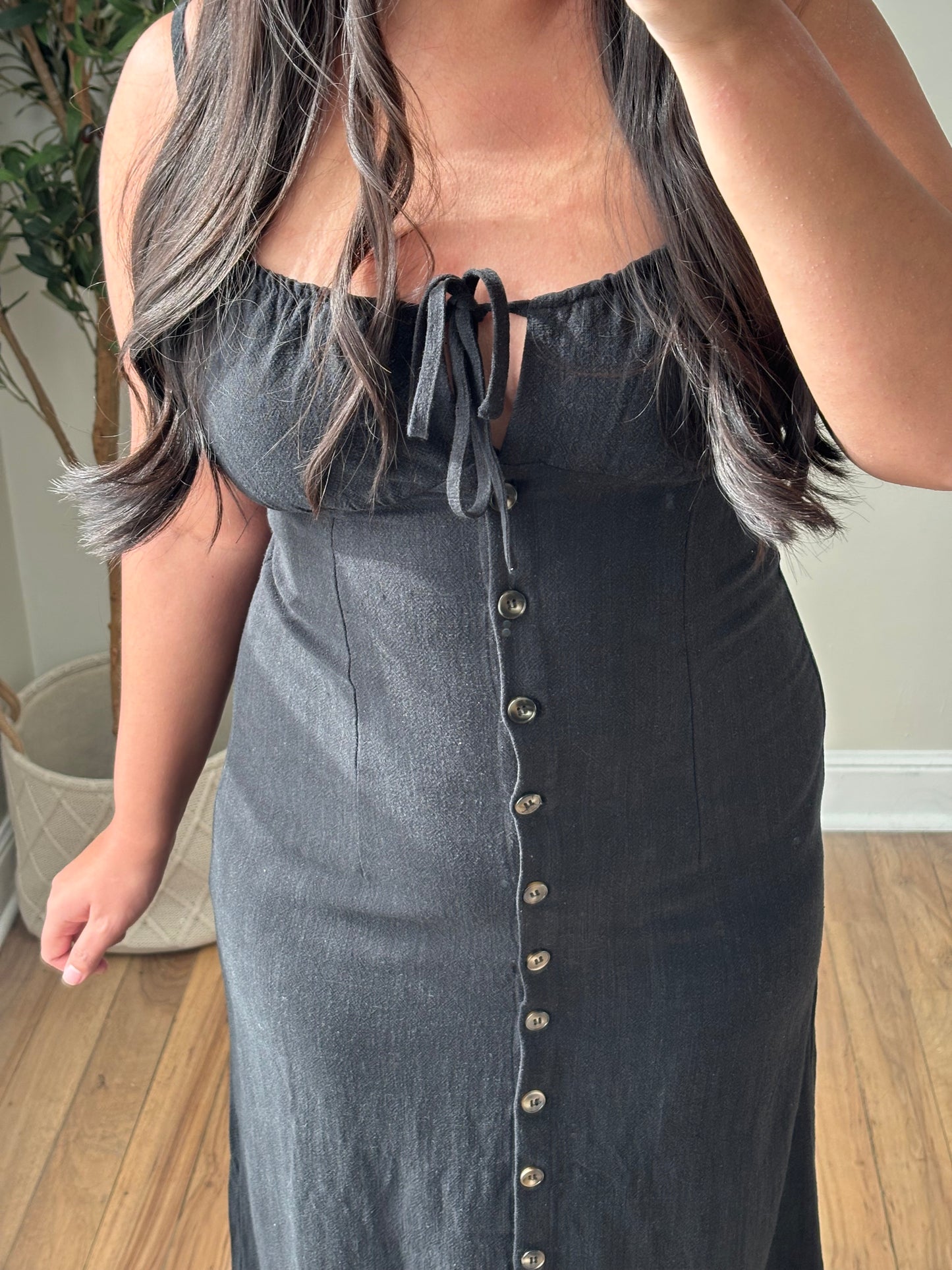 NIGHT TIDE MIDI DRESS