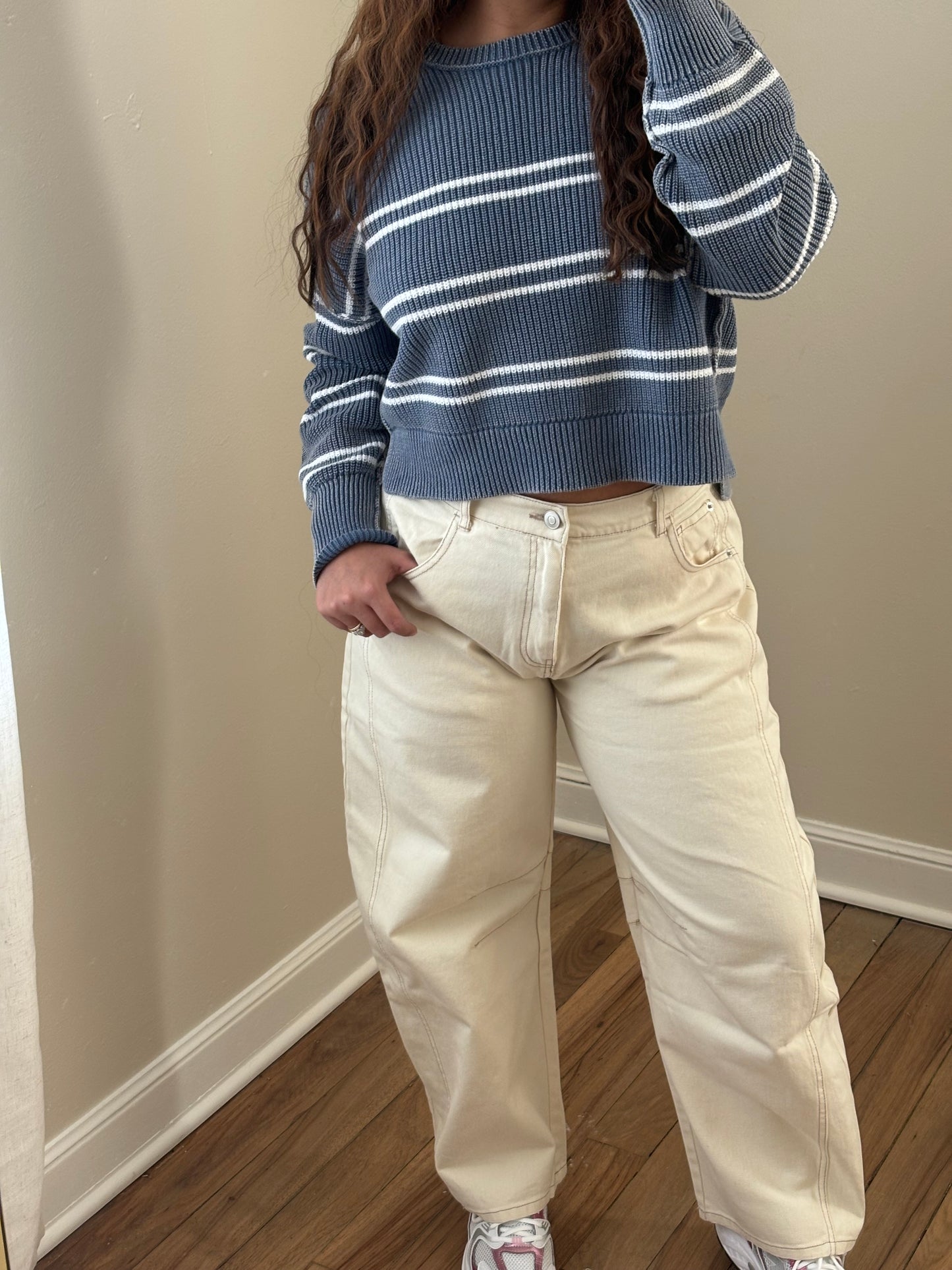 CAROLINA STRIPE KNIT SWEATER