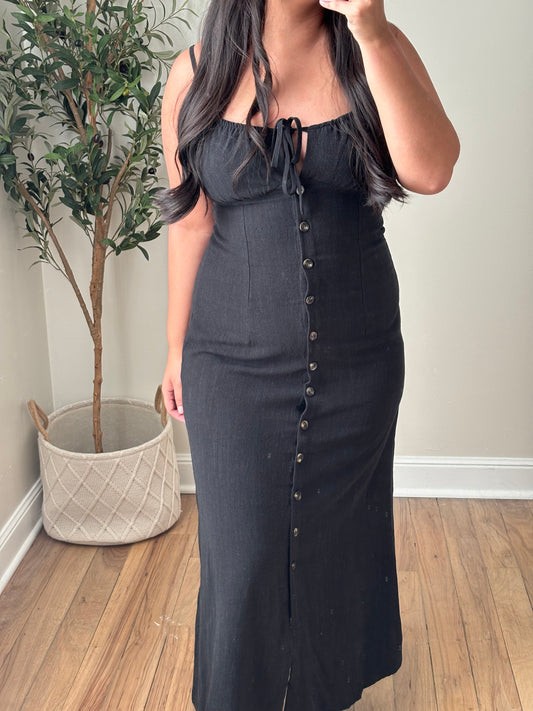 NIGHT TIDE MIDI DRESS