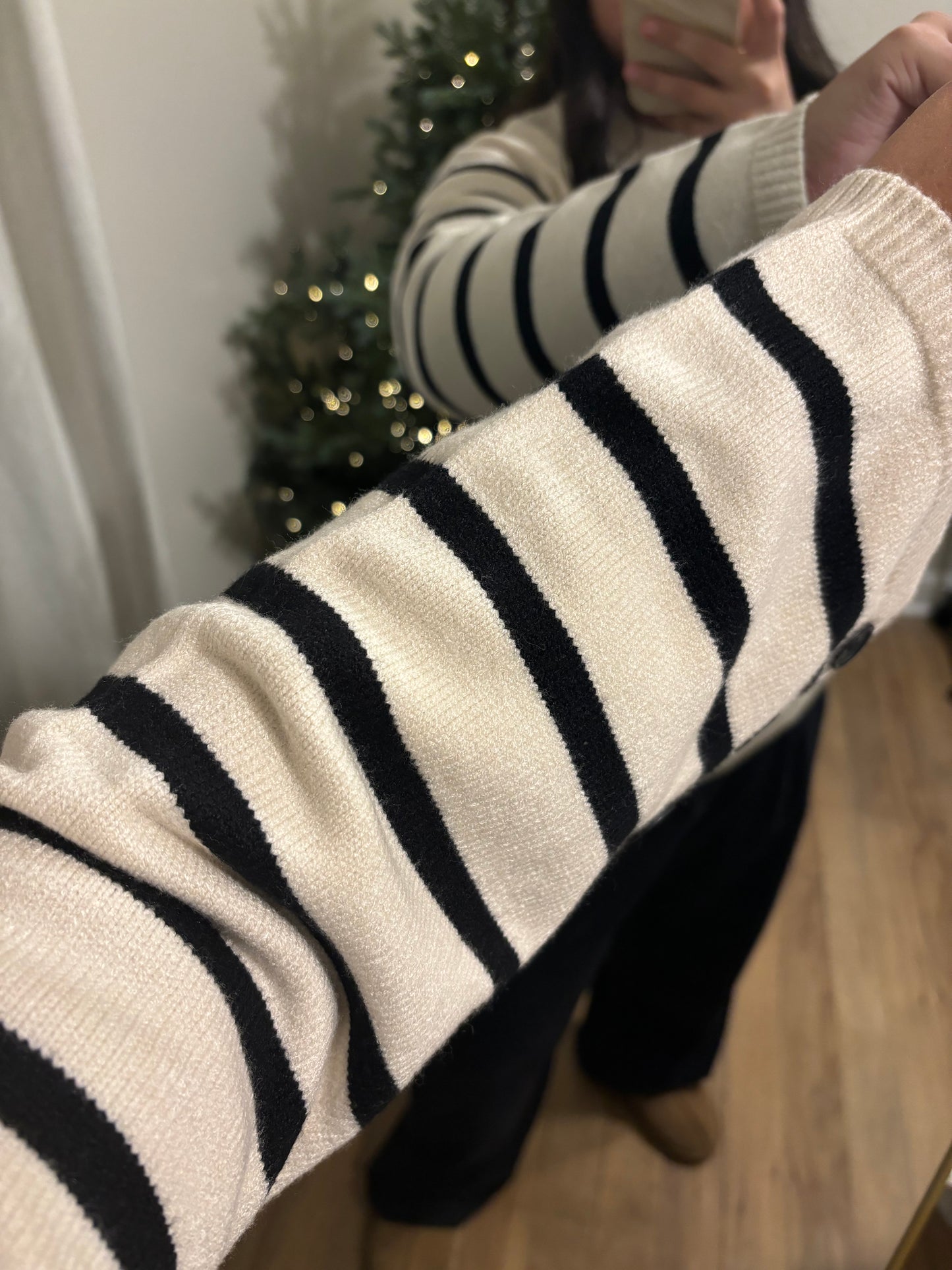 Striped Knit Sweater