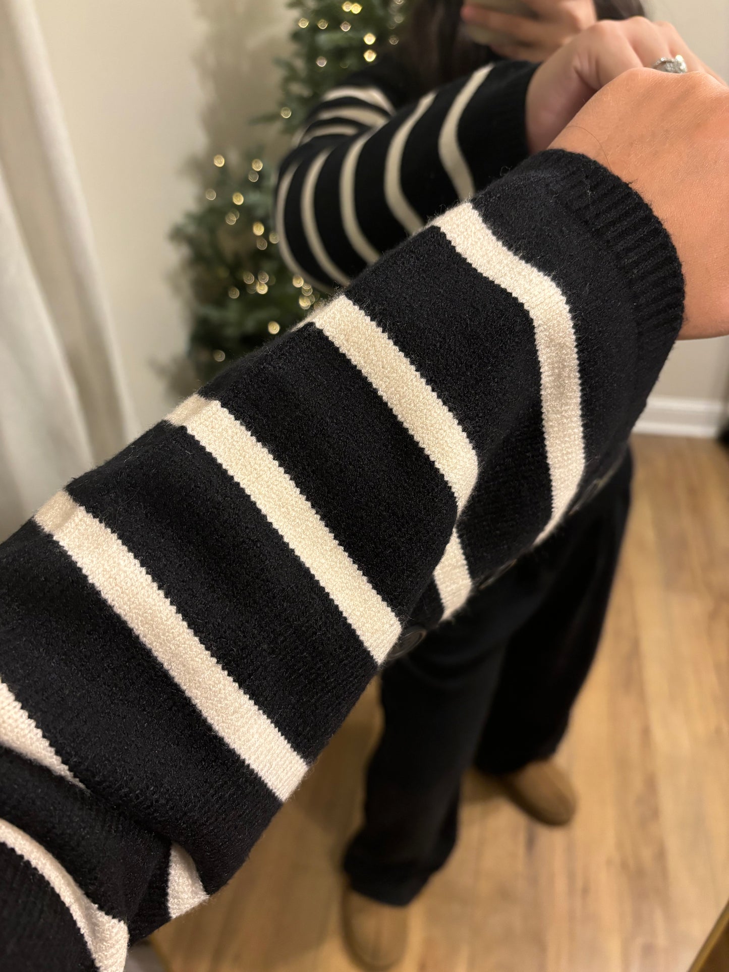 Striped Knit Sweater