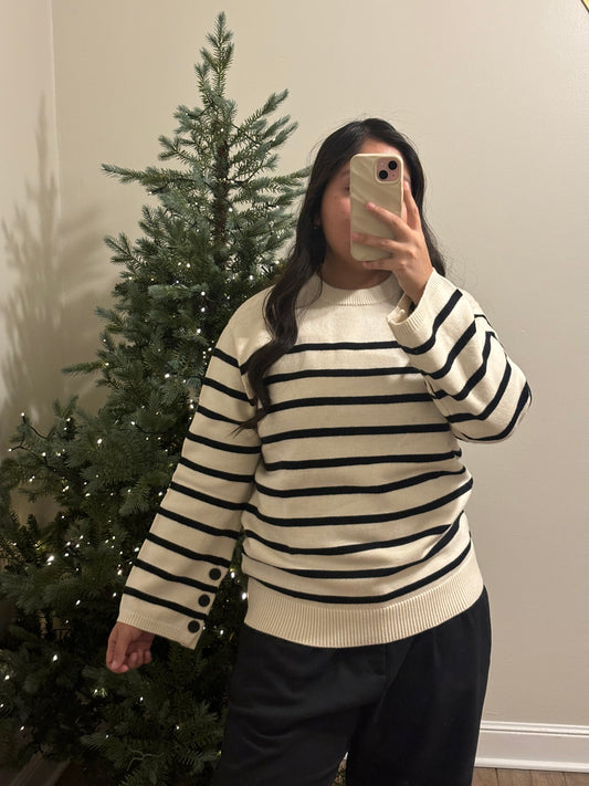 Striped Knit Sweater